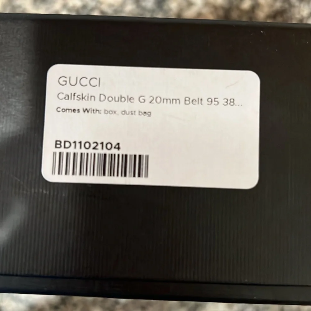 Gucci Calfskin Double GG 20mm Belt